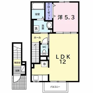 サンヴェール蔵波3【2階】の間取り
