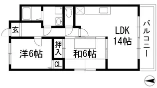 ファミール安倉【3階】の間取り