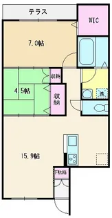 ファインズヒル【1階】の間取り