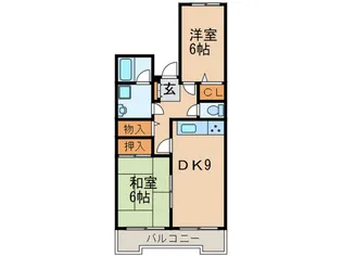 グランドハイリス上社【4階】の間取り