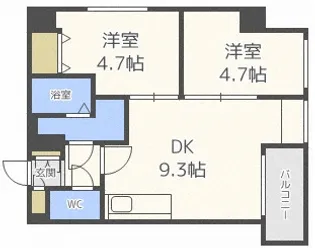 カサトレスベレーザ【3階】の間取り