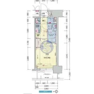 プレサンス梅田東グラッド【11階】の間取り