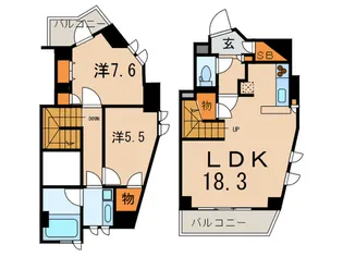 ドゥーエ西麻布Iの間取り