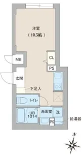クリオ ラモード目黒洗足【3階】の間取り