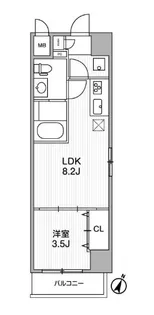 ルーツヨコハマヨシノチョウ【3階】の間取り