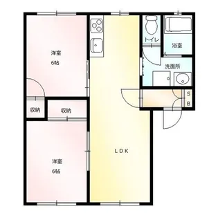 ジュネスかすかわ【2階】の間取り