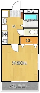 ヴァンテアン4【3階】の間取り