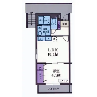 パレ・ソレイユ【4階】の間取り