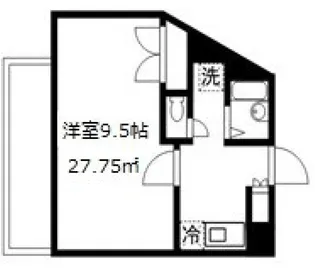 ウィンハウス旭丘【2階】の間取り