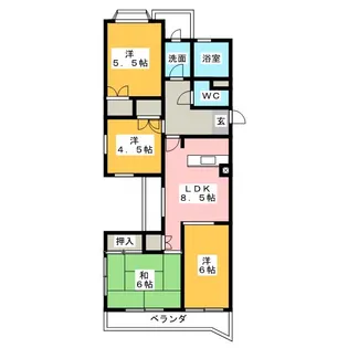 アーバンドエル猪高台【2階】の間取り