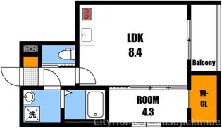 MOVE長束【1階】の間取り