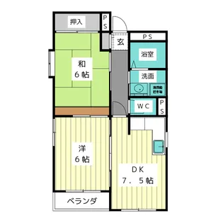 コンドミニアム・モントリオール【1階】の間取り