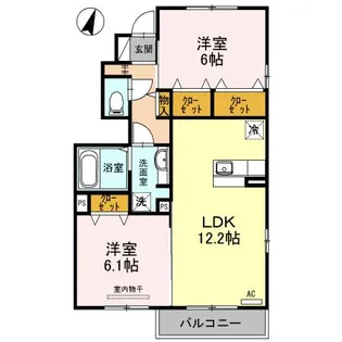 エクレールN&M【1階】の間取り