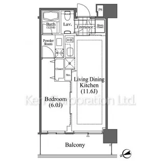 芝浦アイランド ブルームタワー【21階】の間取り