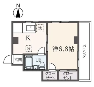 サンライフ矢野口【4階】の間取り