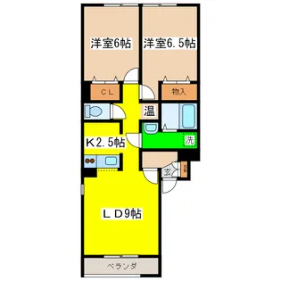 セレーノ壱番館【1階】の間取り