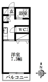 ハイツばしゃみち【3階】の間取り