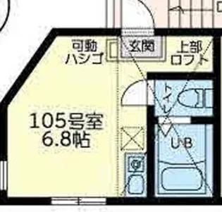 ユナイト小机アペリティフ【1階】の間取り