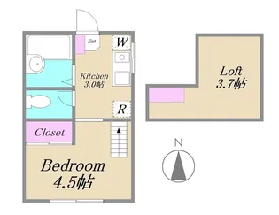 ヴィレッジ トミー【1階】の間取り