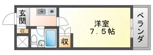 リーヴズ千里山【1階】の間取り
