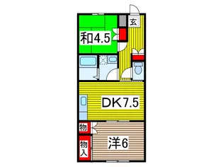 メゾンプランタン【2階】の間取り