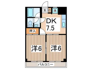 リビング悠久【1階】の間取り