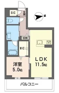 グレーヌ【3階】の間取り