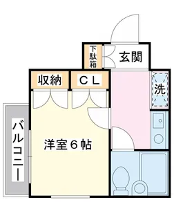 モンシャトー浦安【1階】の間取り