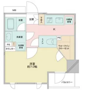 CAVANA浅草【3階】の間取り