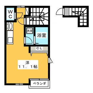 フィアス東島II【2階】の間取り