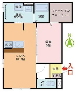 カーサ・フォンターナ【1階】の間取り