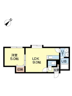 ドゥ’オルセー壱番館【3階】の間取り