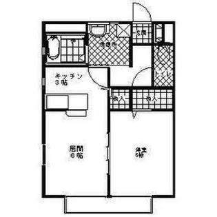 オレンジハウス【1階】の間取り