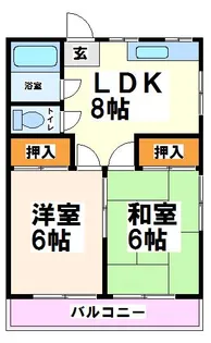 第2コスモコーポ【2階】の間取り