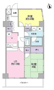 エクレール上池台【3階】の間取り