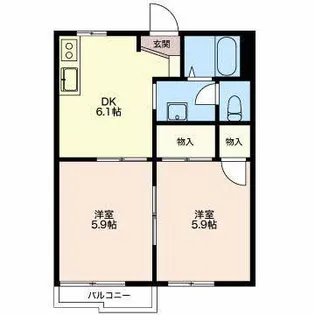 ノーブルエルドラド【2階】の間取り