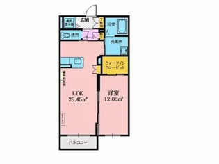 メゾンマスト盛南中央III【1階】の間取り