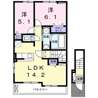 フェリス ヴィラI【2階】の間取り