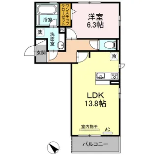 エスポワール【3階】の間取り