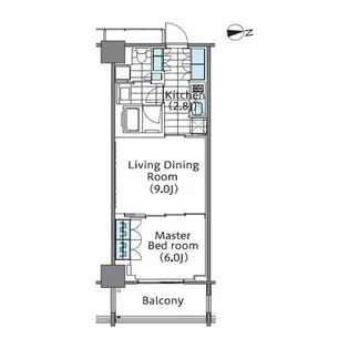 コンフォリア新宿イーストサイドタワー【20階】の間取り