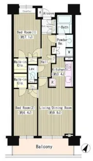 クラッサ目黒【6階】の間取り