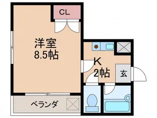 ツインマンションOHSAKI【3階】の間取り