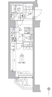 ベルシード東十条ツインズA【5階】の間取り