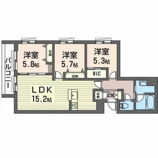 Maison Lis【2階】の間取り