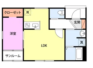 コンフォート東本町【1階】の間取り
