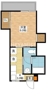 コーポ岩屋【2階】の間取り