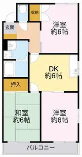 グリーンヒルズ南大泉B【2階】の間取り