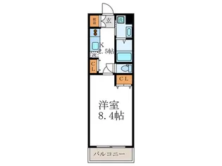 ペル-ジュ油小路【4階】の間取り