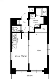 スカイコート銀座東第2【6階】の間取り