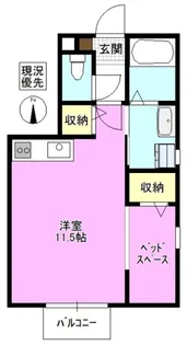 スクエアガーデンC【1階】の間取り